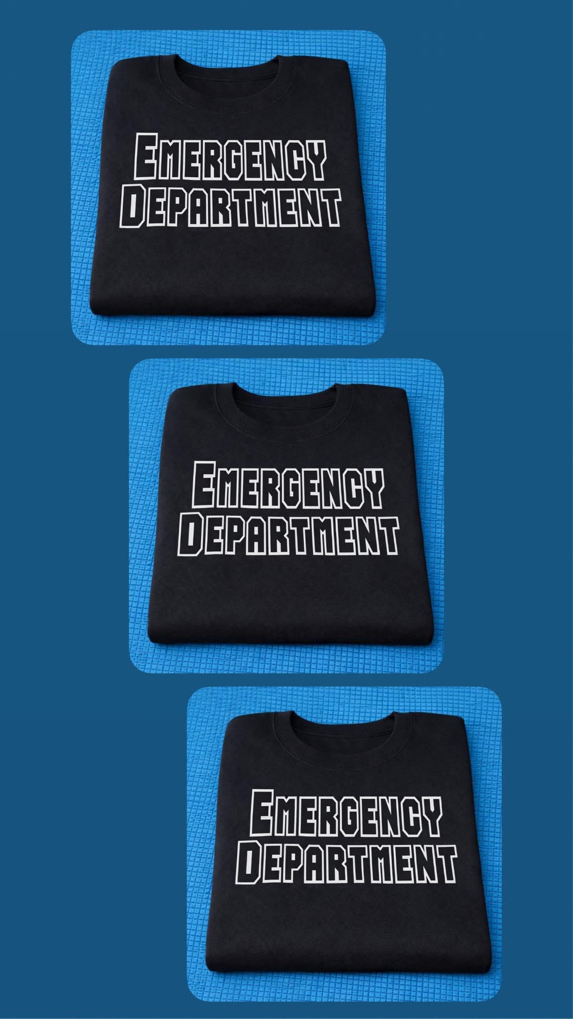 Emergency Department Sweatshirt – ER Nurse Crewneck Pullover