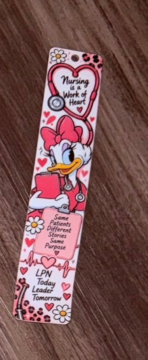 LPN Daisy Inspired Bookmark