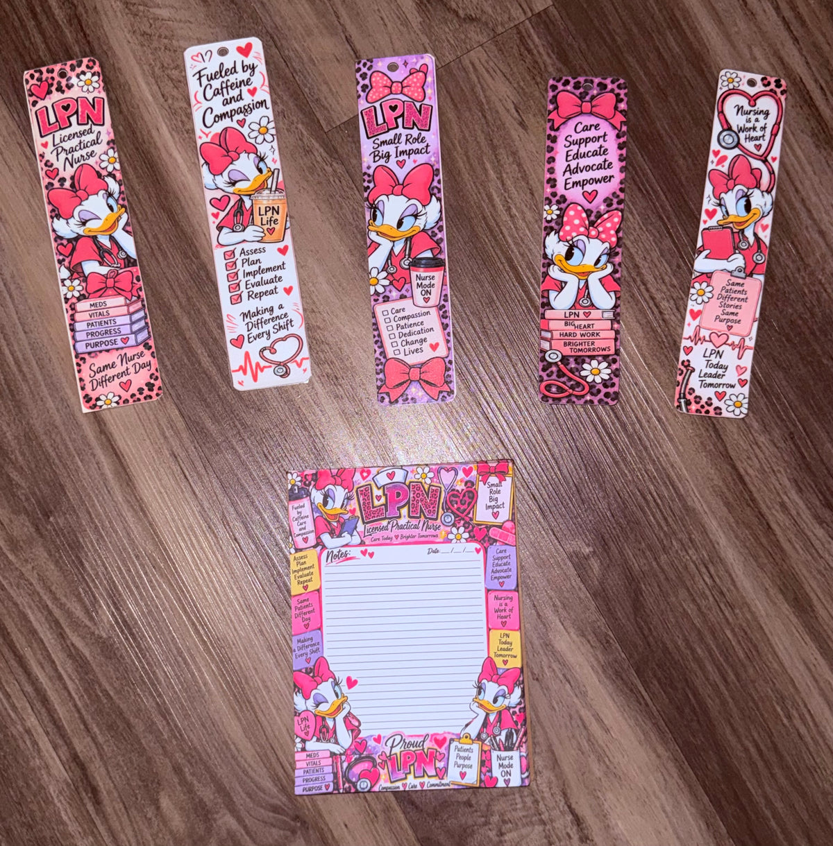 LPN Daisy Inspired Bookmark