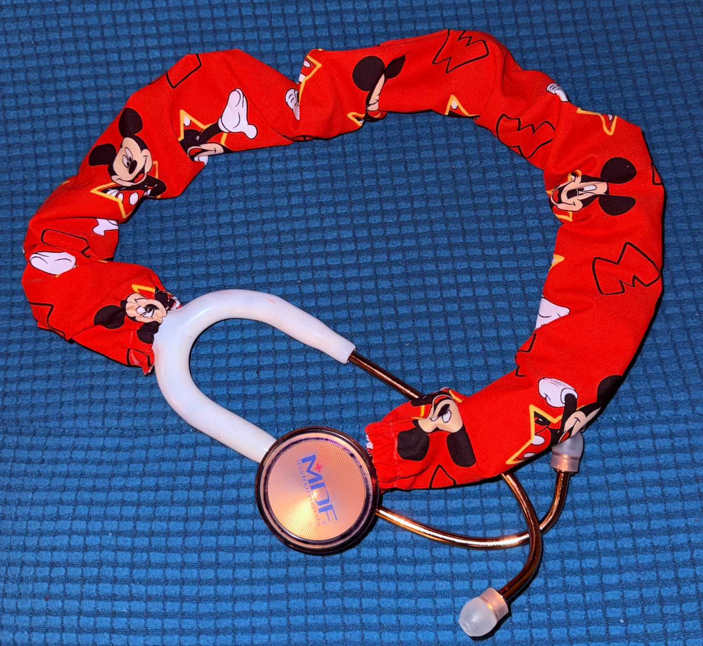 Mickey-Inspired Red Stethoscope Cover