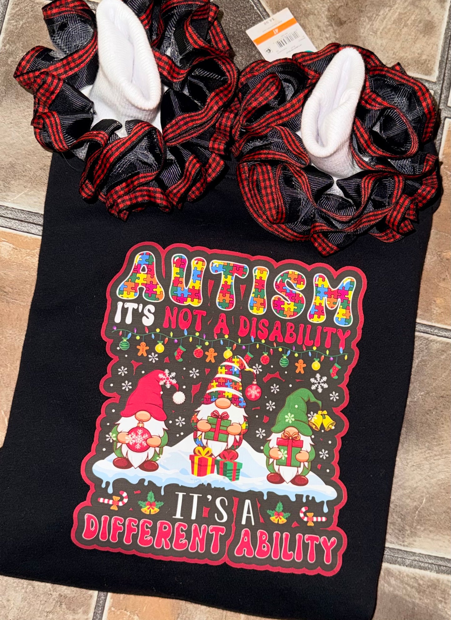 Autism Awareness Christmas Shirt | “It’s Not a Disability, It’s a Different Ability”