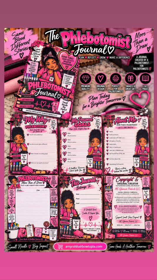 🩸 More Than a Draw — A Journal Made for Phlebotomists! 💉💕