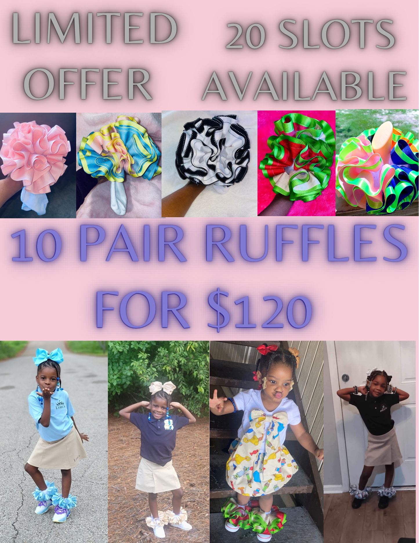 10 Pair Ruffle Sock Deal