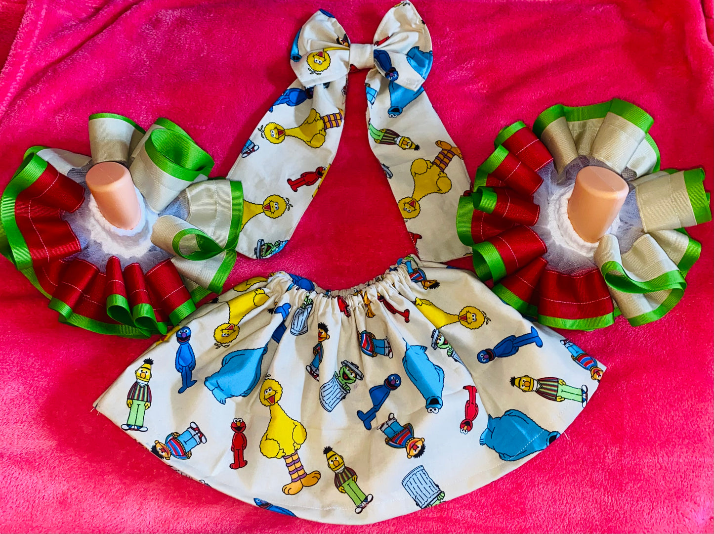 Sesame Street Inspired Skirt Set