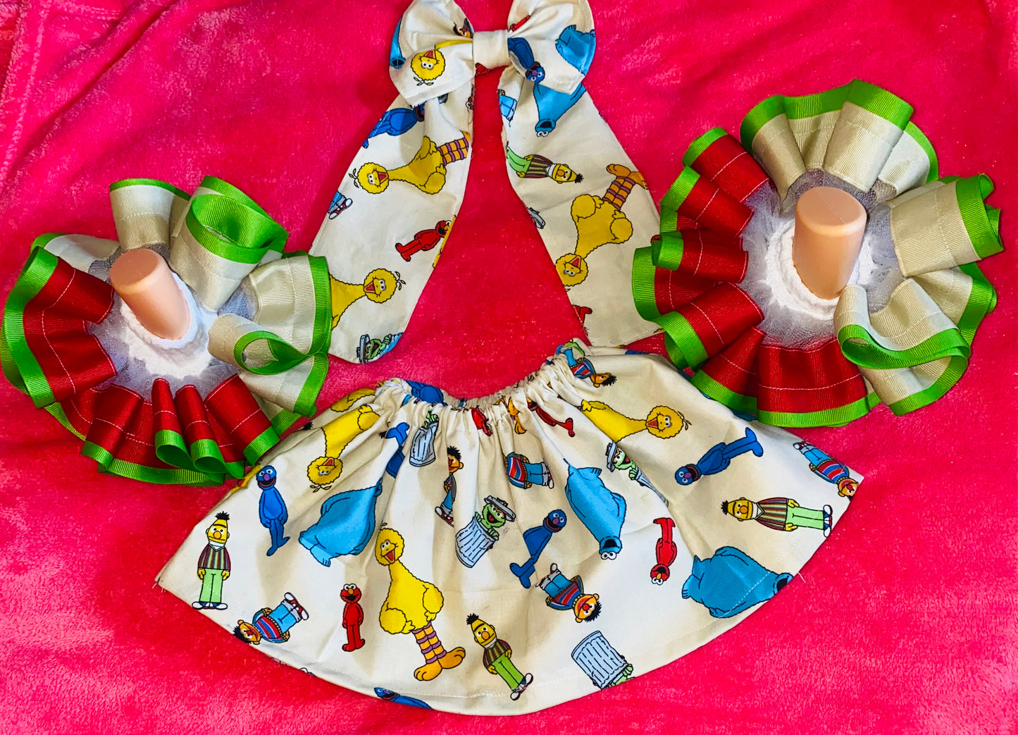 Sesame Street Inspired Skirt Set