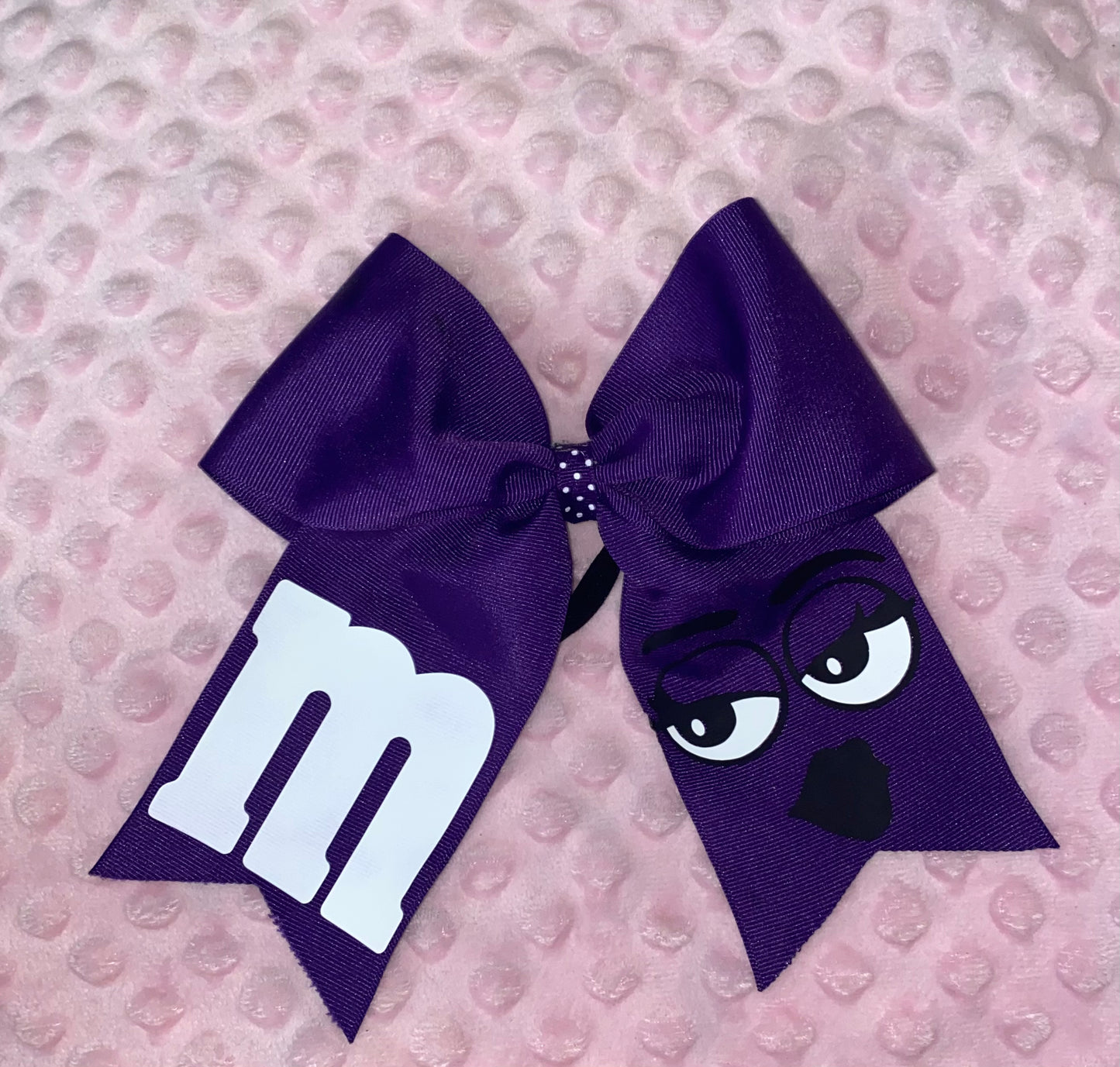 M&M Candy Inspired Cheer Bow