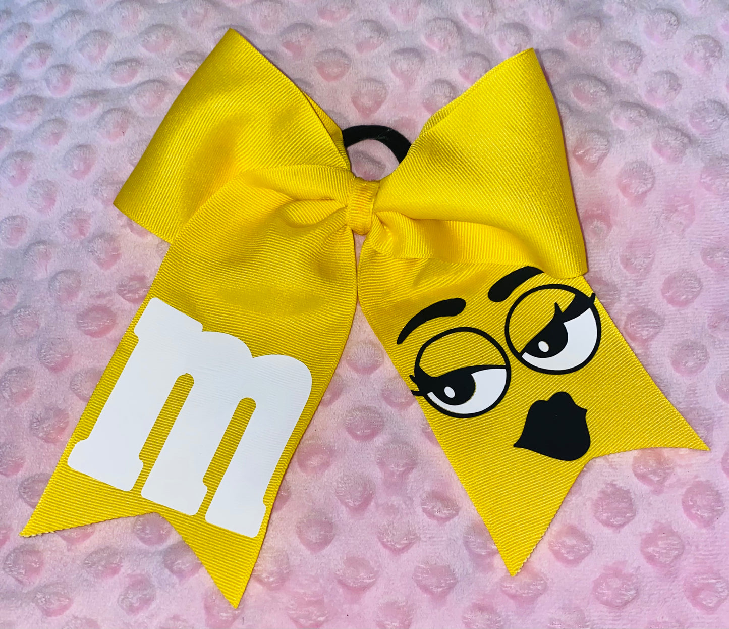 M&M Candy Inspired Cheer Bow