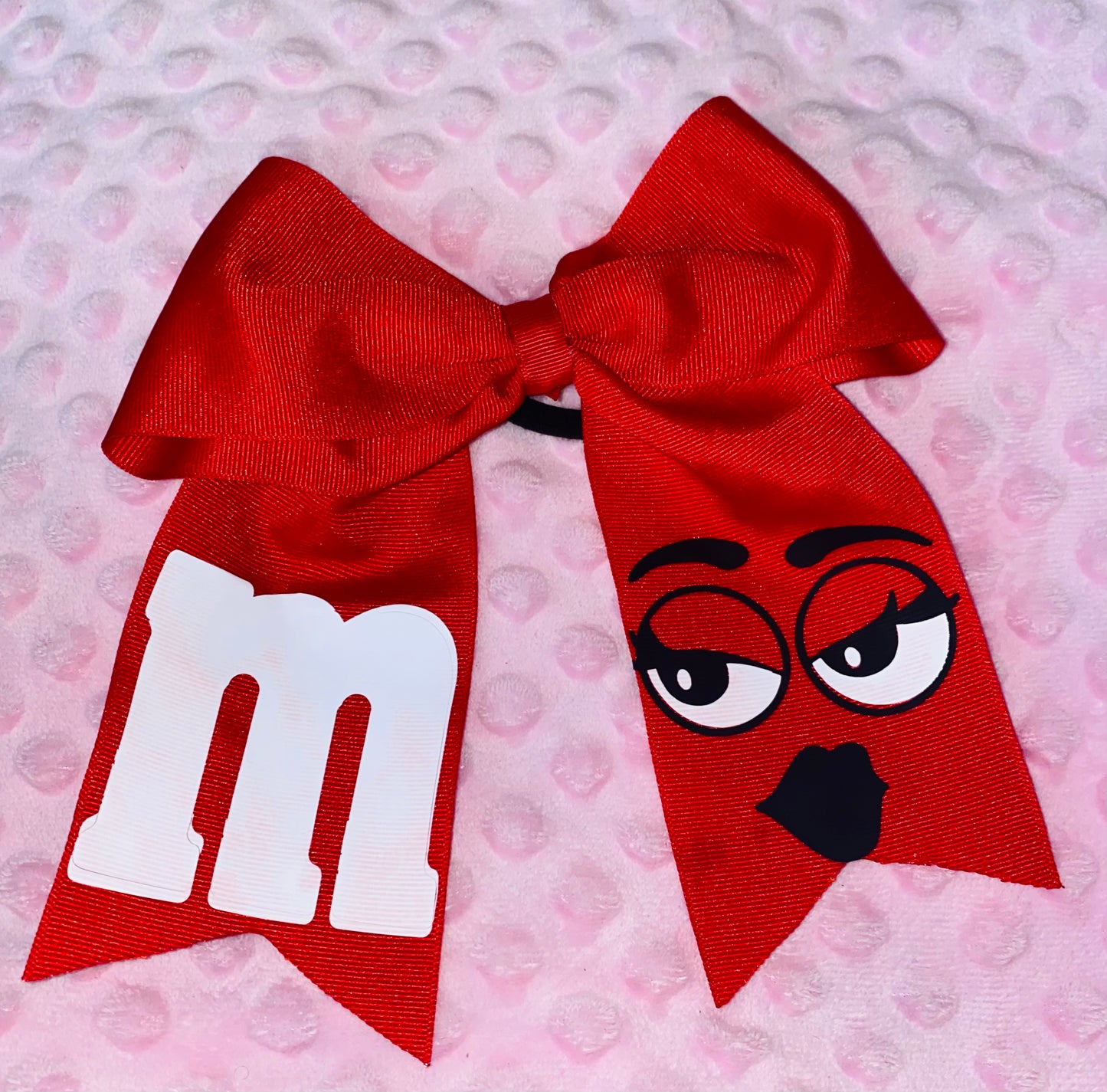 M&M Candy Inspired Cheer Bow