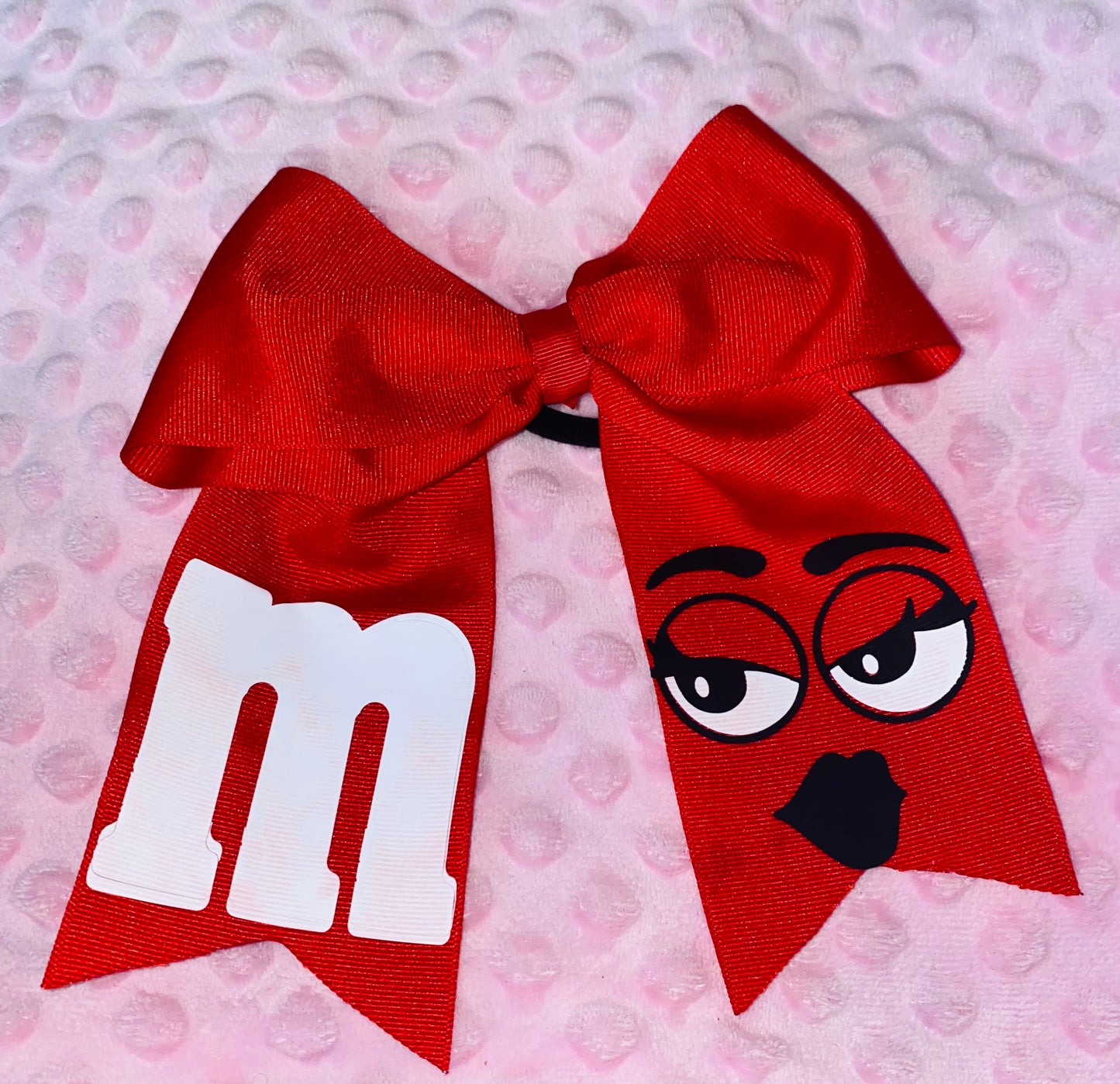 M&M Candy Inspired Cheer Bow