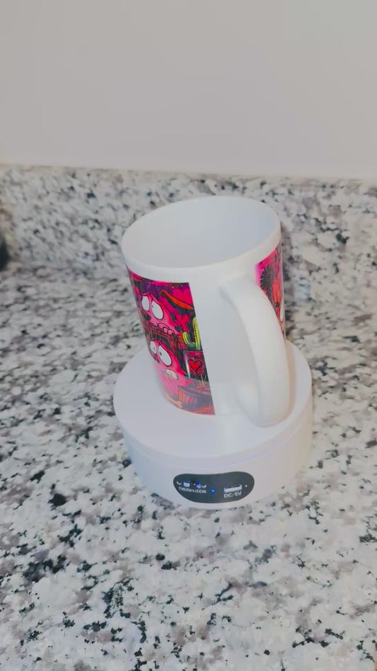 🐾 Courage the Cowardly Dog 11 oz Coffee Mug – Cartoon-Inspired Sublimation Mug