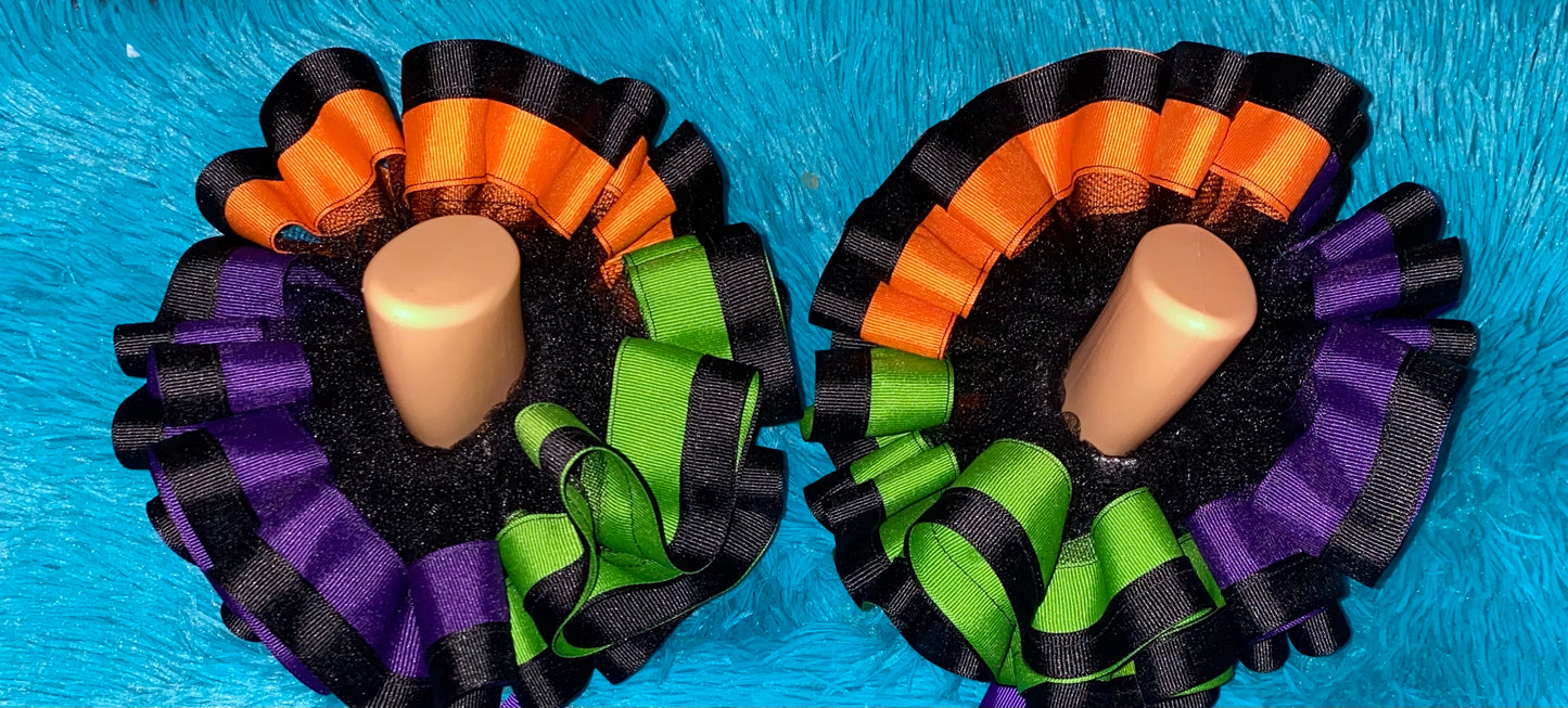 Halloween Trio Ruffle Anklets