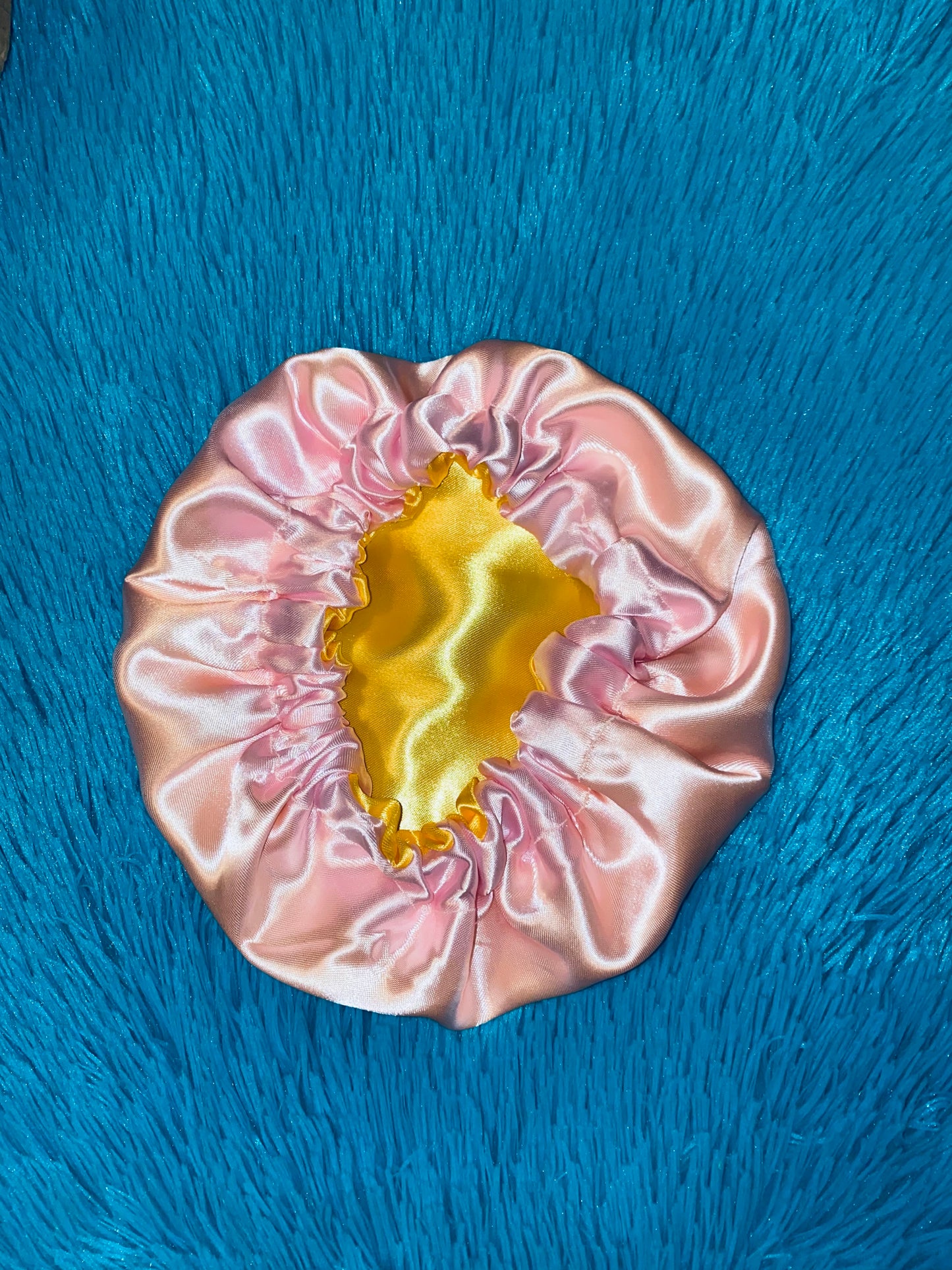 Pink Lemonade Reversible Satin Bonnet