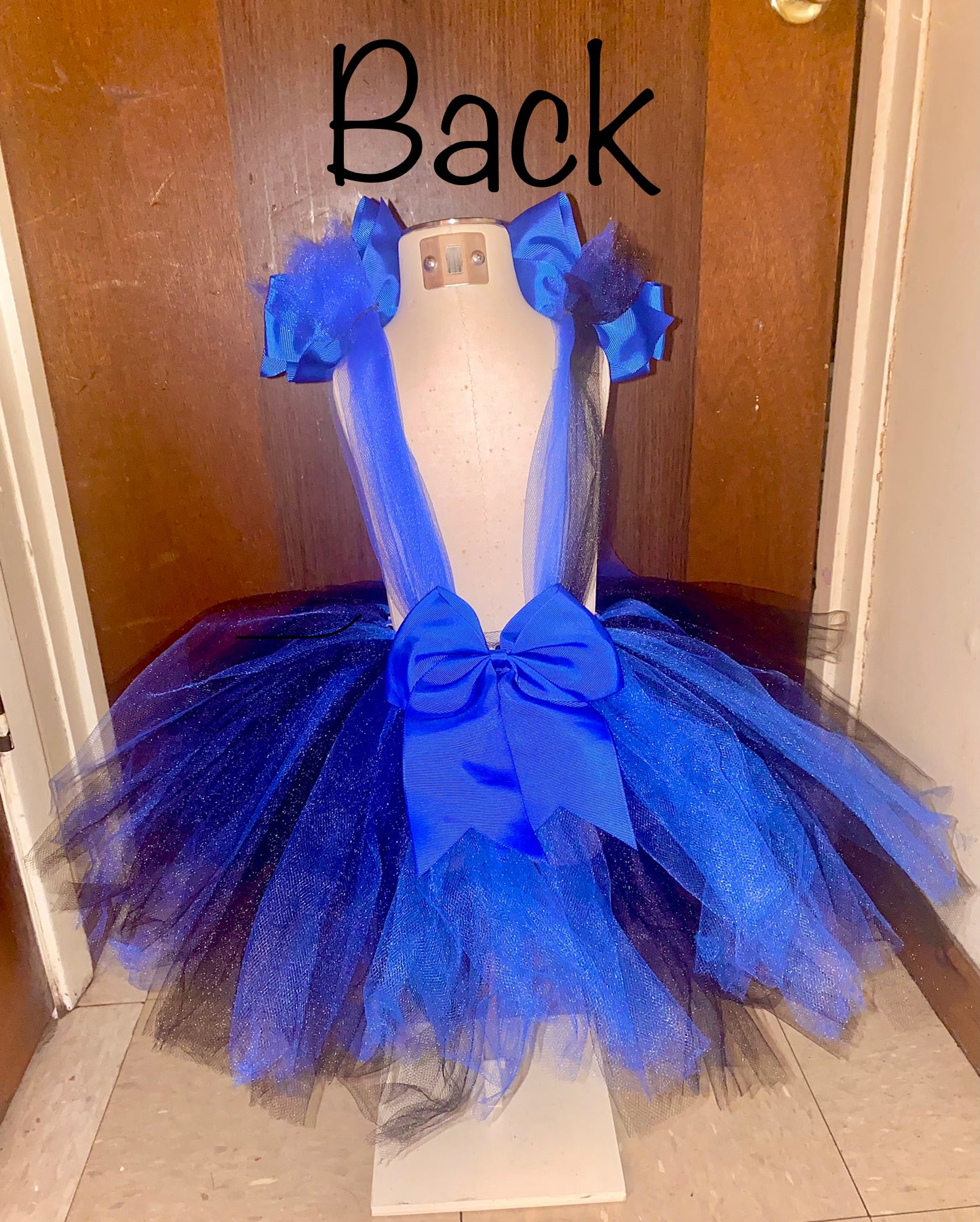 Blue and Black Tutu Dress