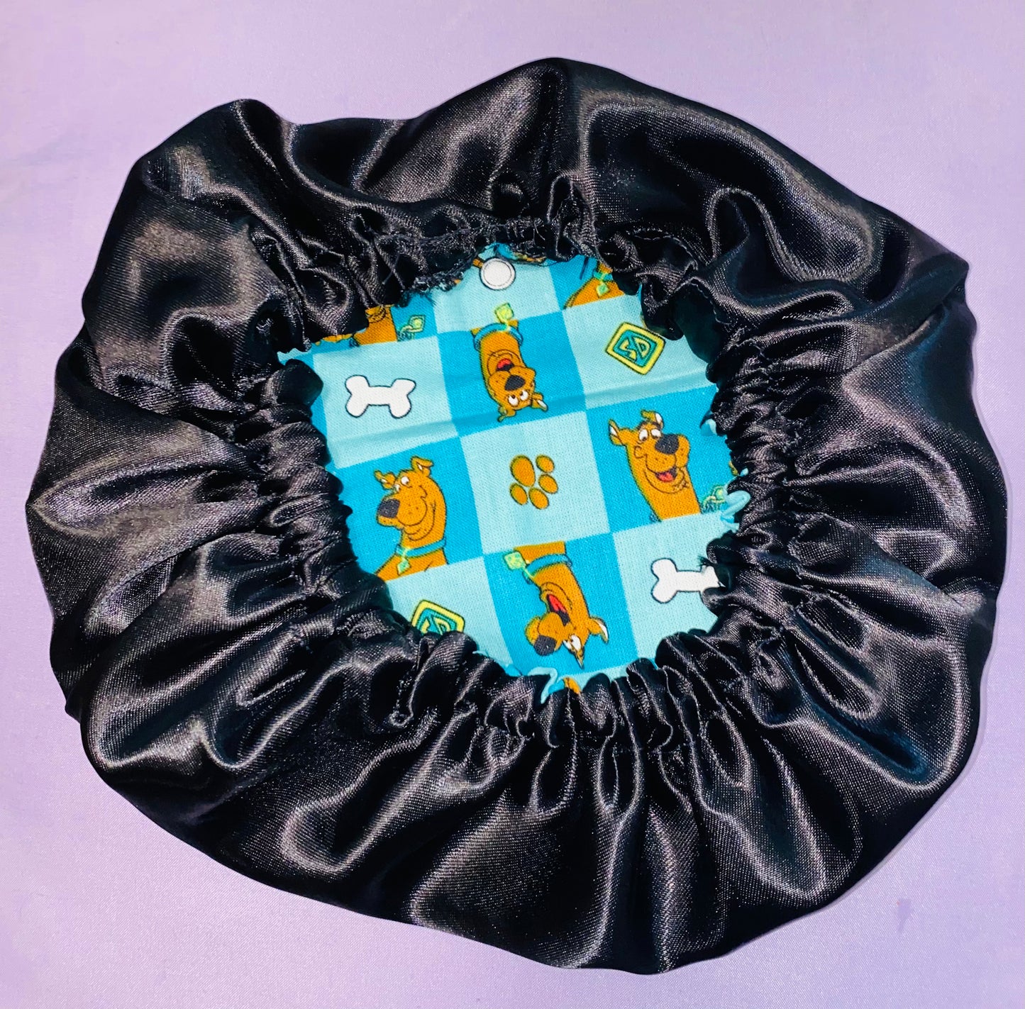 Scooby- Doo Inspired Reversible Satin Bonnet