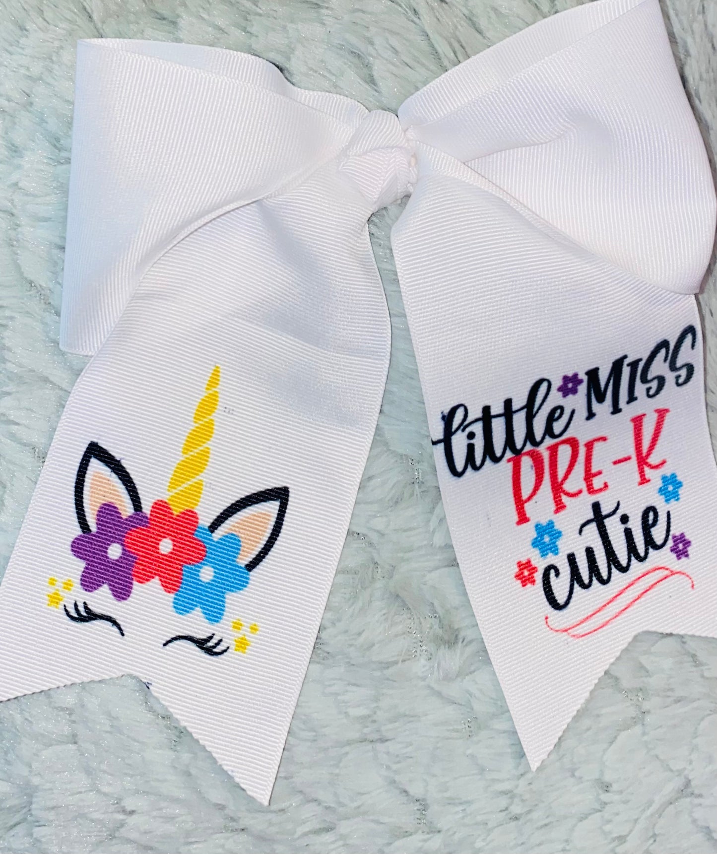 Little Miss Pre-K Cutie Cheer Bow