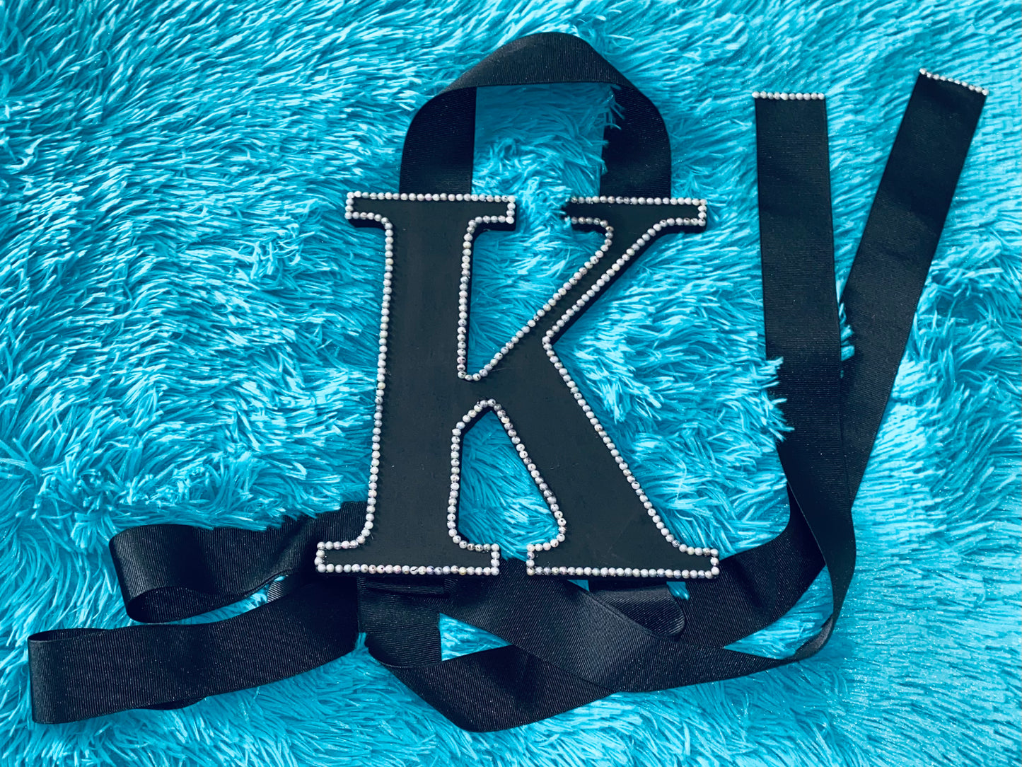 Blinged Alphabet Bow Holder