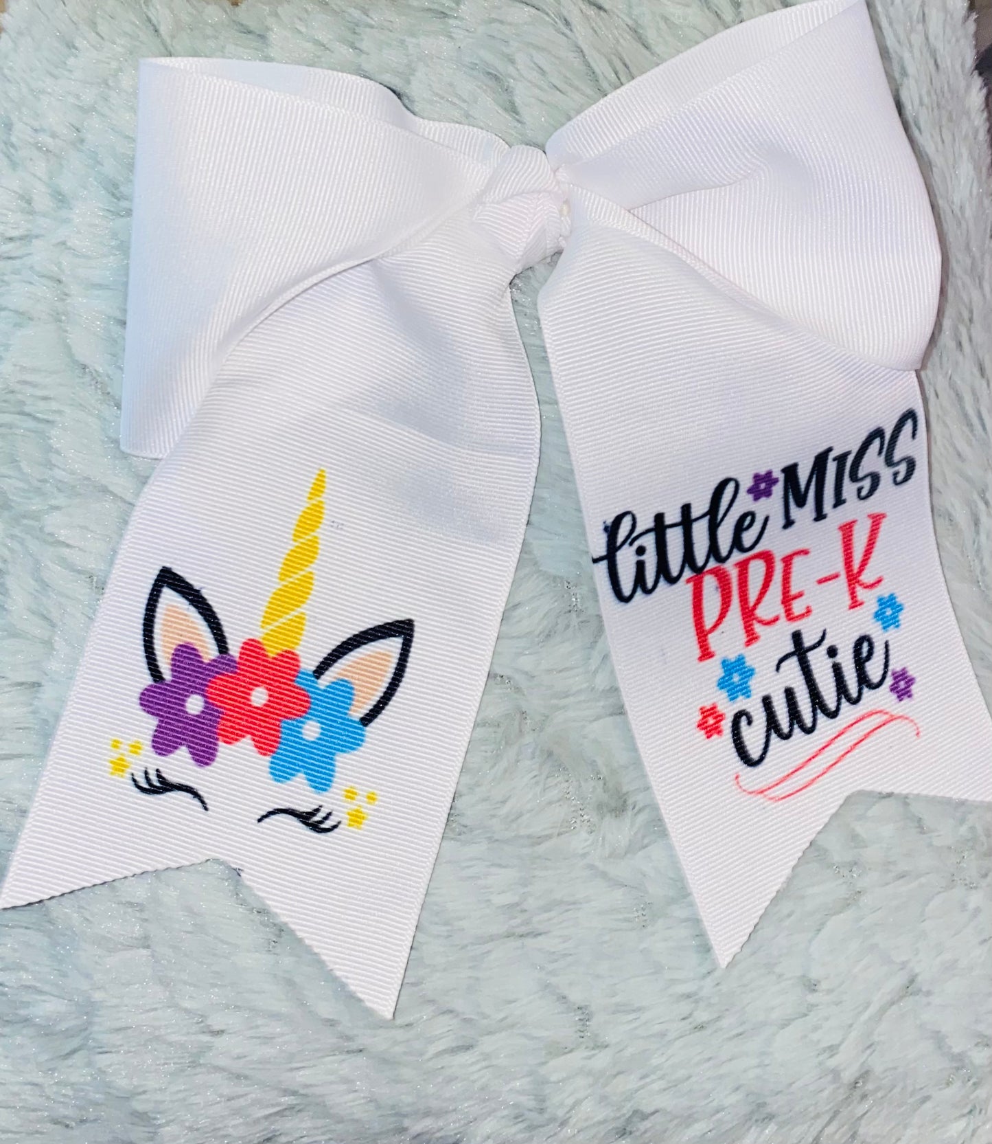 Little Miss Pre-K Cutie Cheer Bow