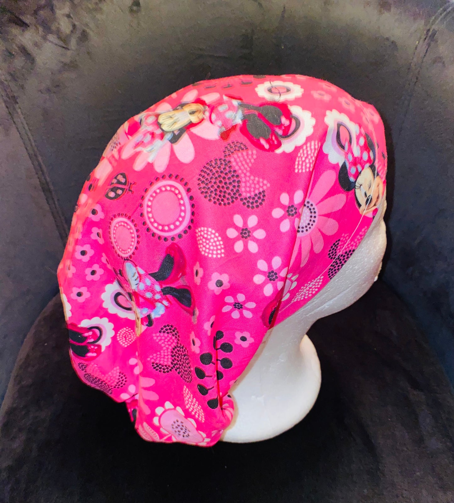 Minnie Inspired Reversible Satin Bouffant (Scrub Cap)