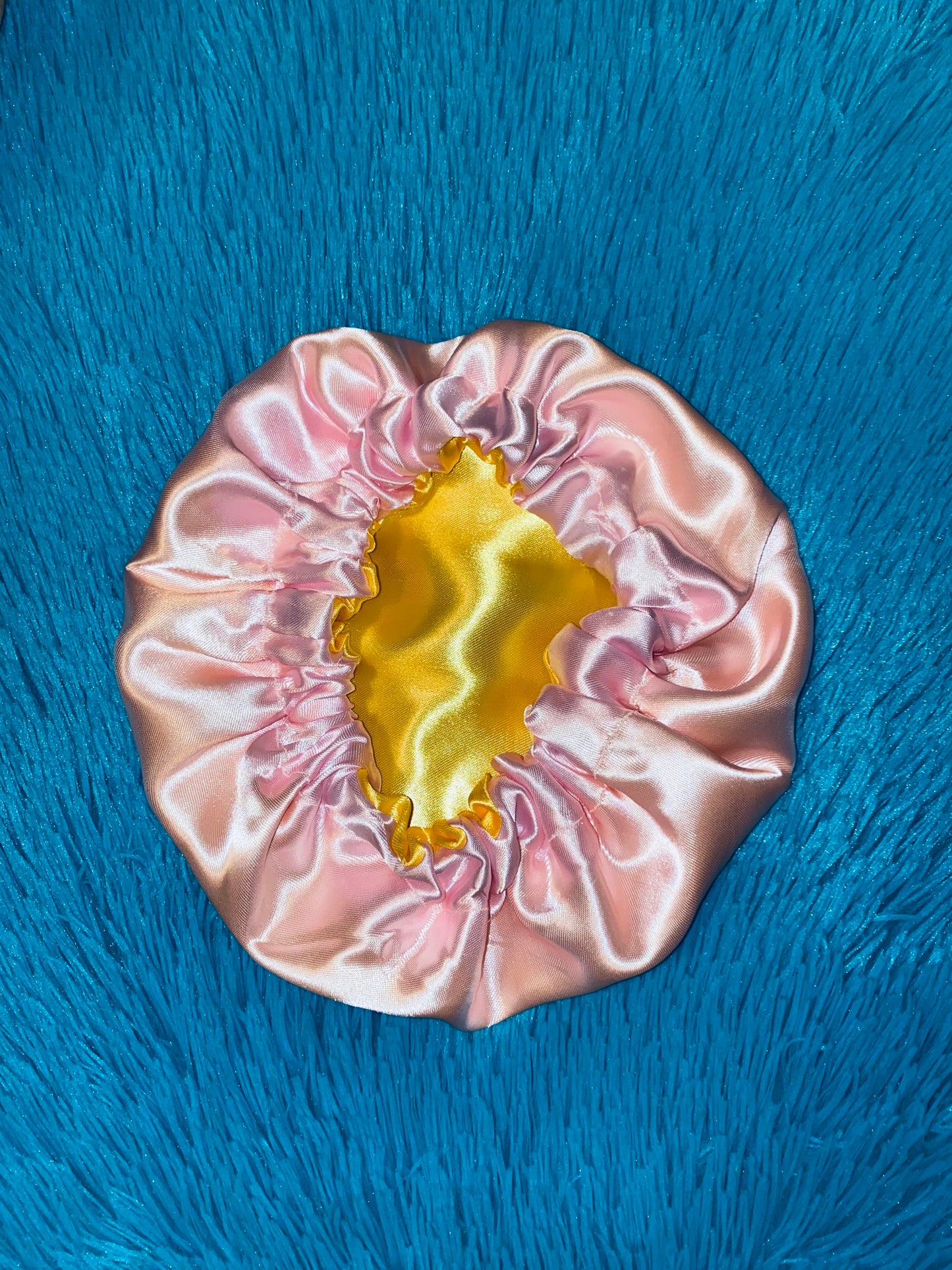 Pink Lemonade Reversible Satin Bonnet