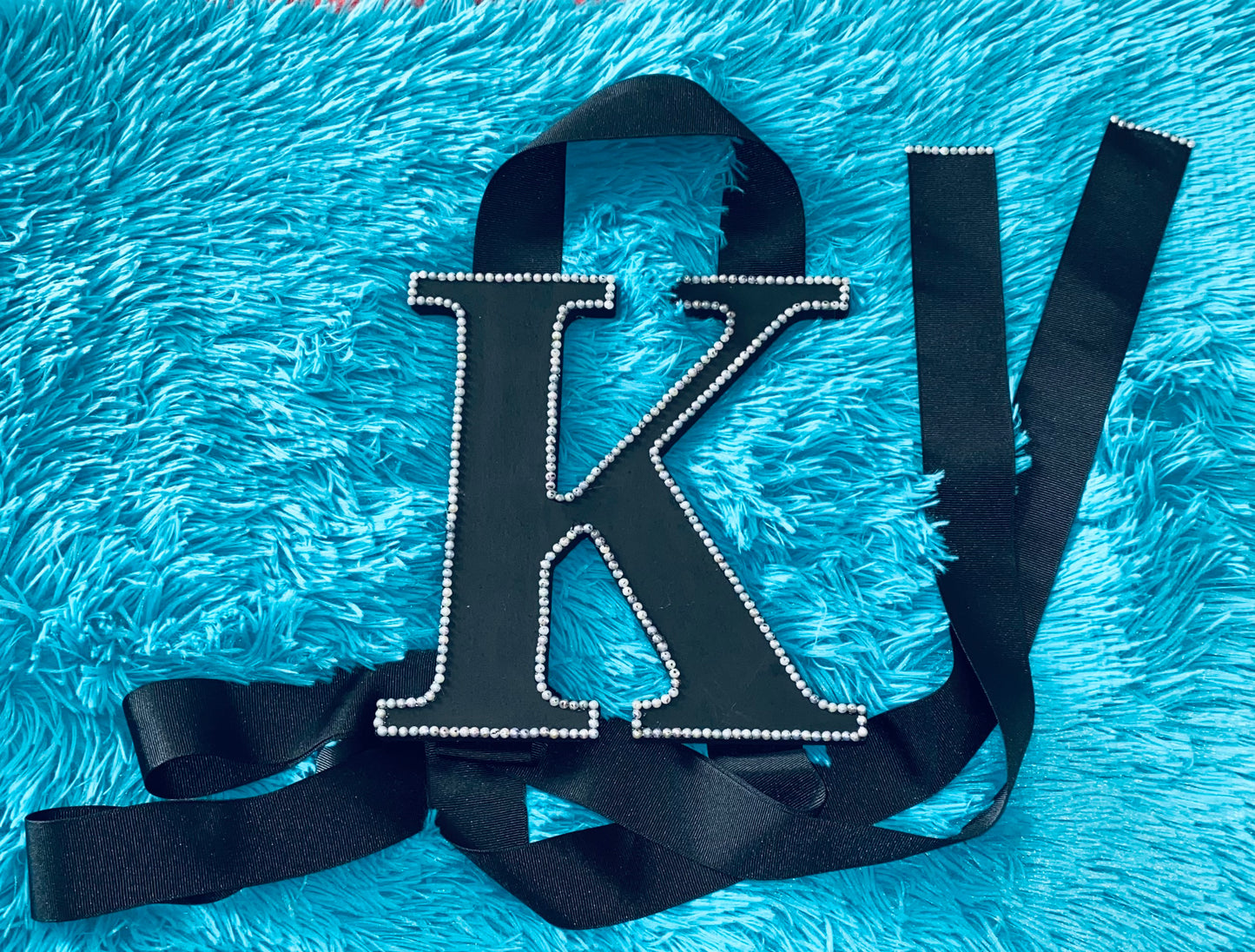 Blinged Alphabet Bow Holder