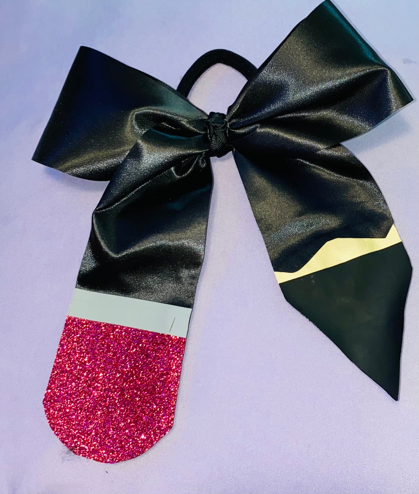 Black Pencil Cheer Bow