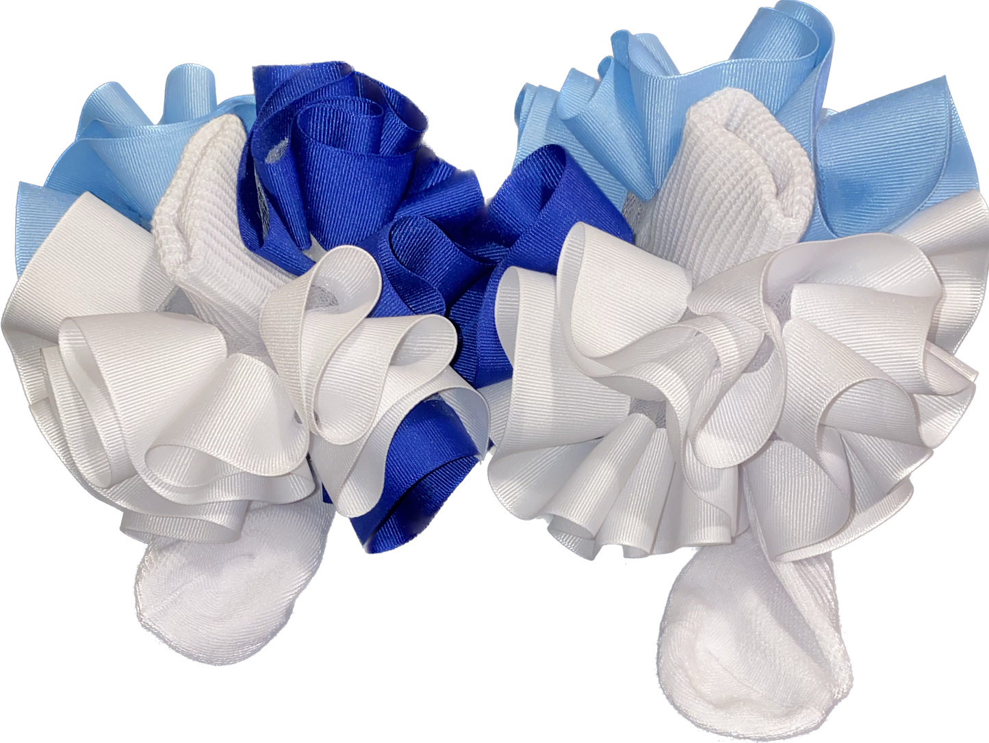 Royal Blue Trio Ruffle Socks