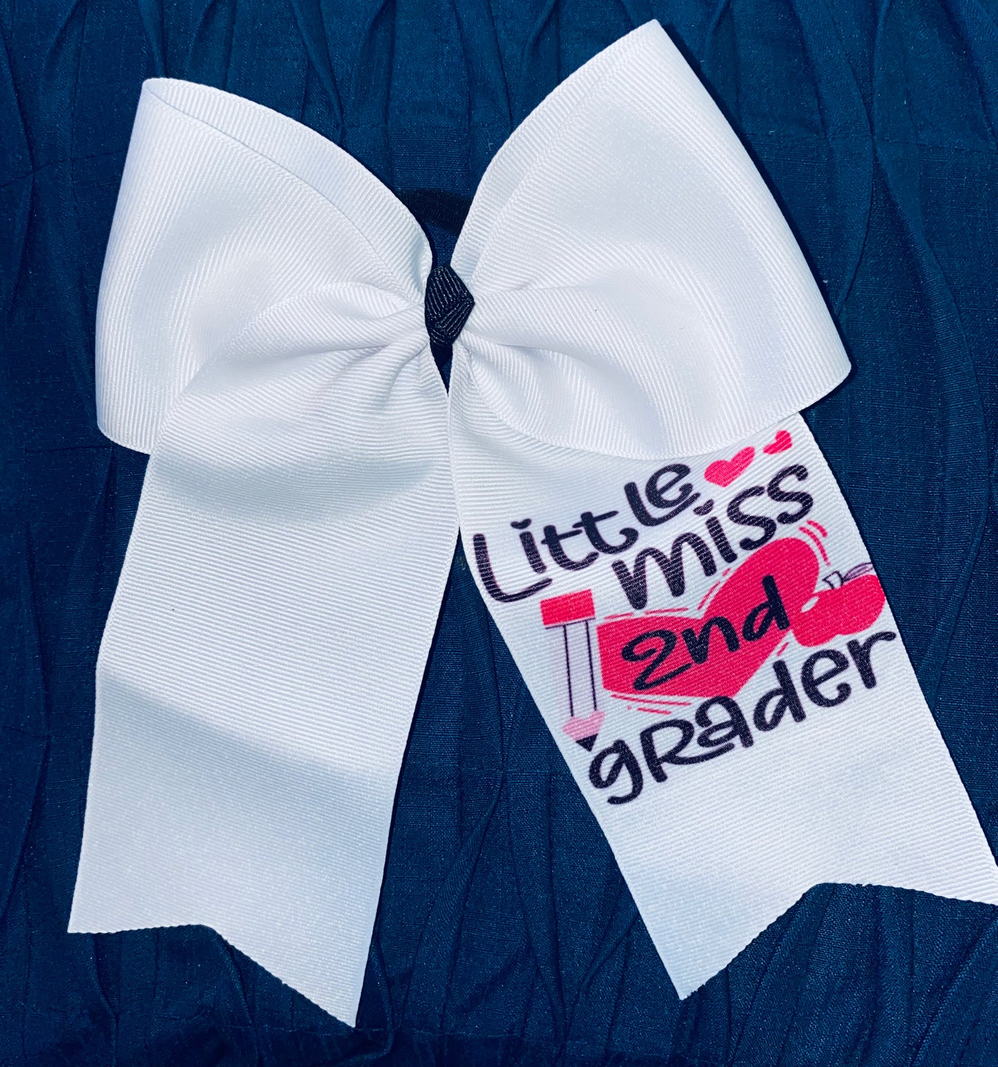 Little Miss Grader School Cheer Bow