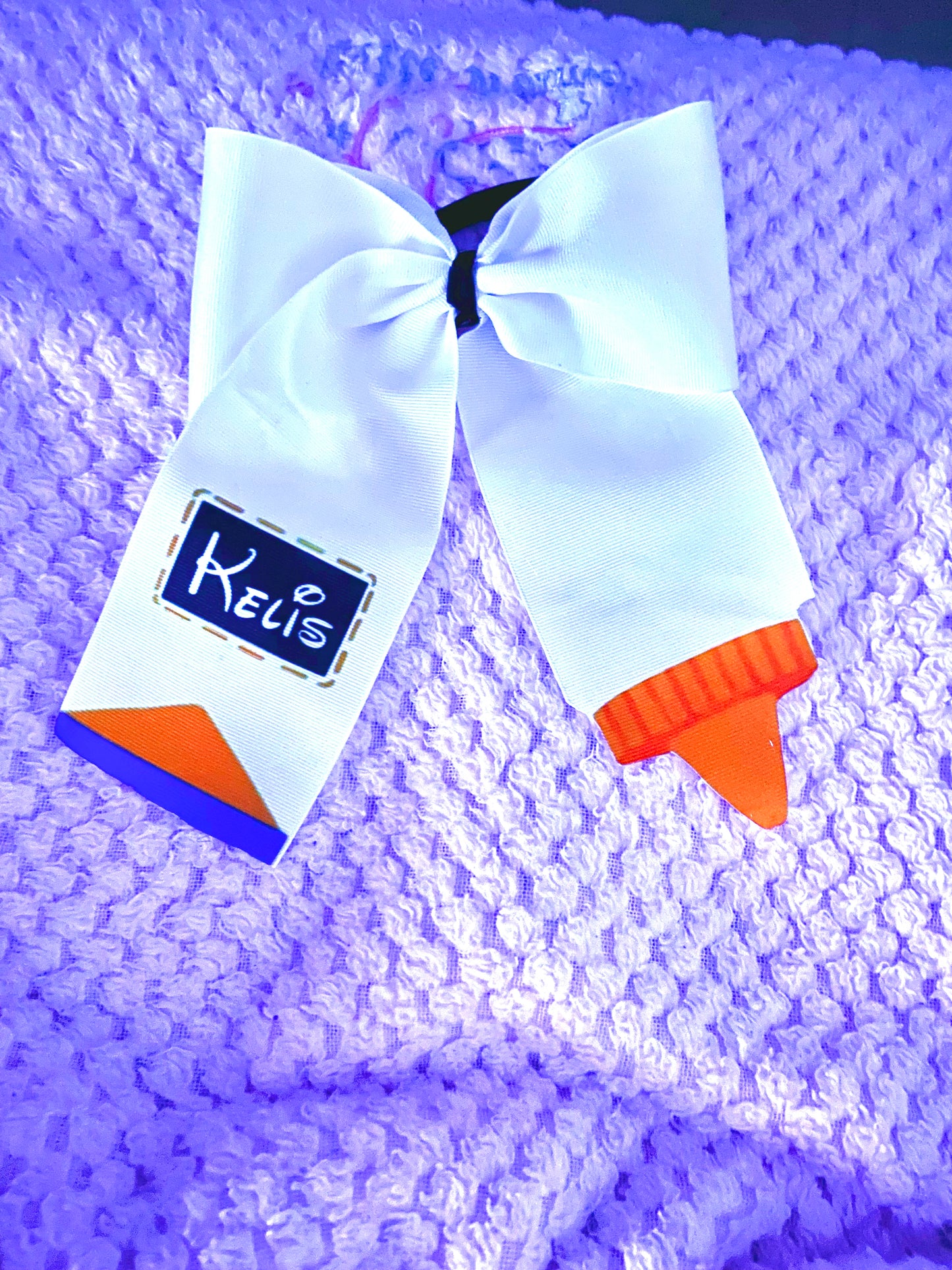 School Glue Inspired Cheer Bow