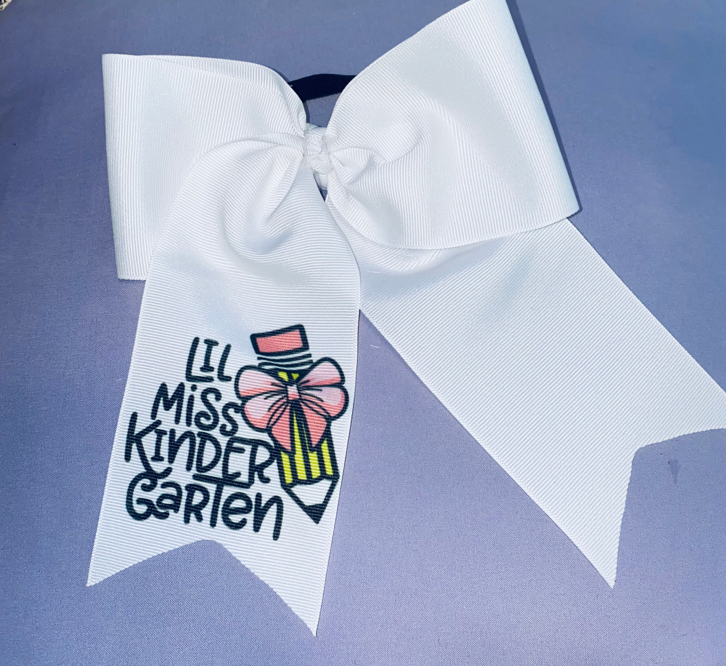 Lil Miss Kindergarten Cheer Bow