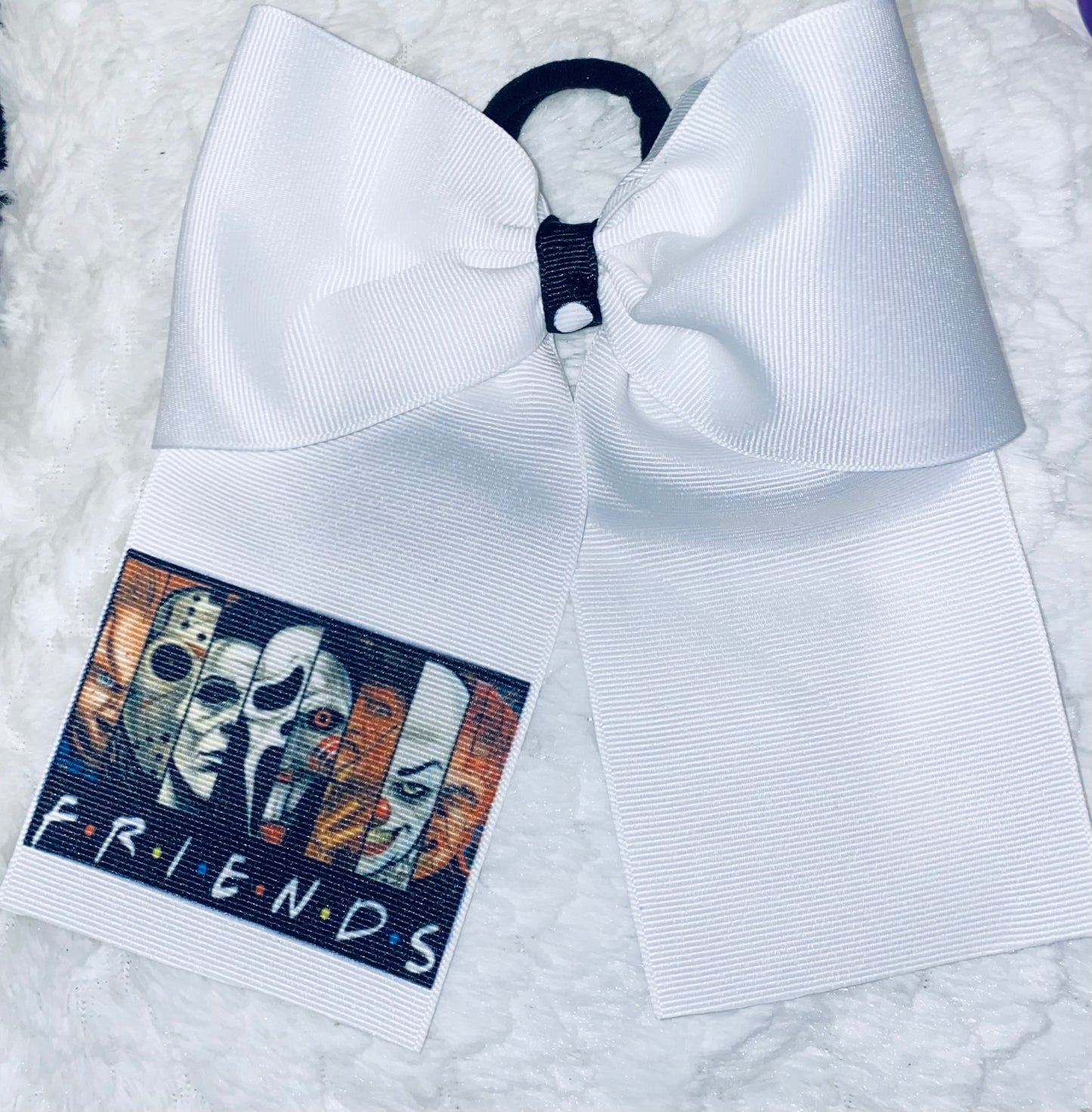 Halloween Friends Cheer Bow