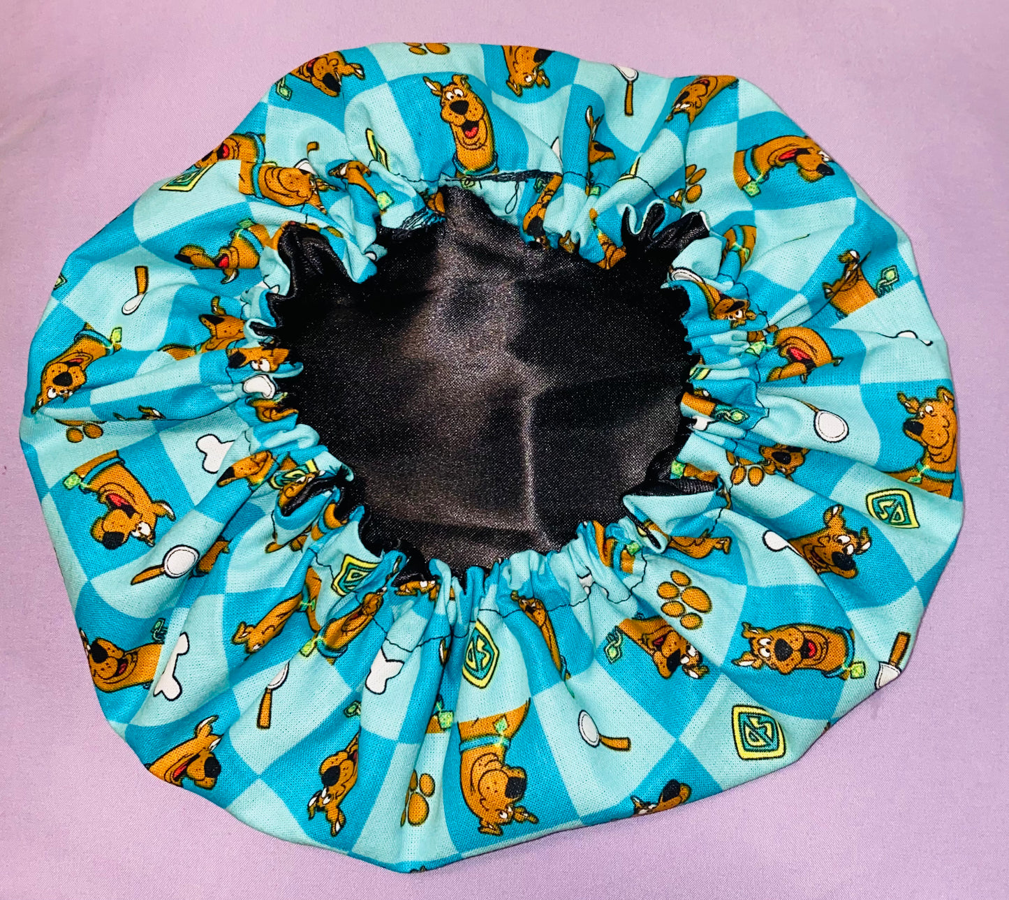 Scooby- Doo Inspired Reversible Satin Bonnet