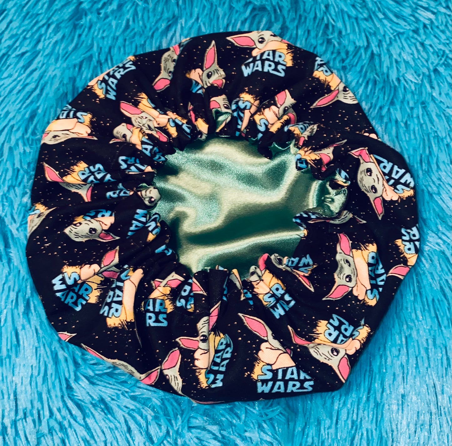 Alien Reversible Satin Bonnet