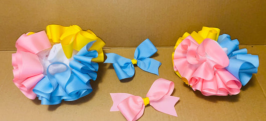 Spring Edition Trio Ruffle Socks & Bow Set