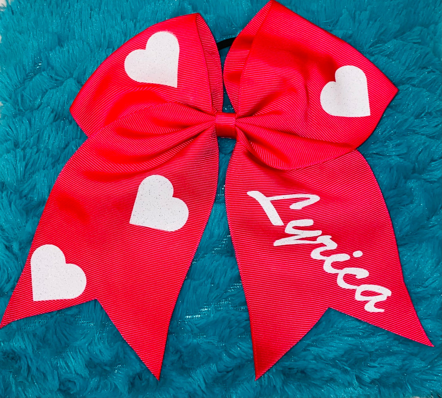 Personalized Valentine’s Cheer Bow