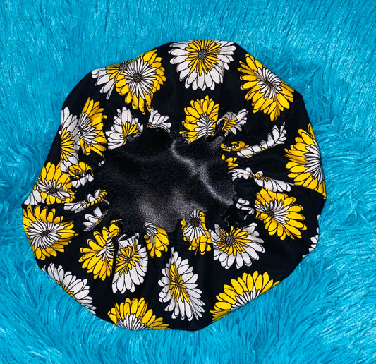 Daisy Reversible Satin Bonnet