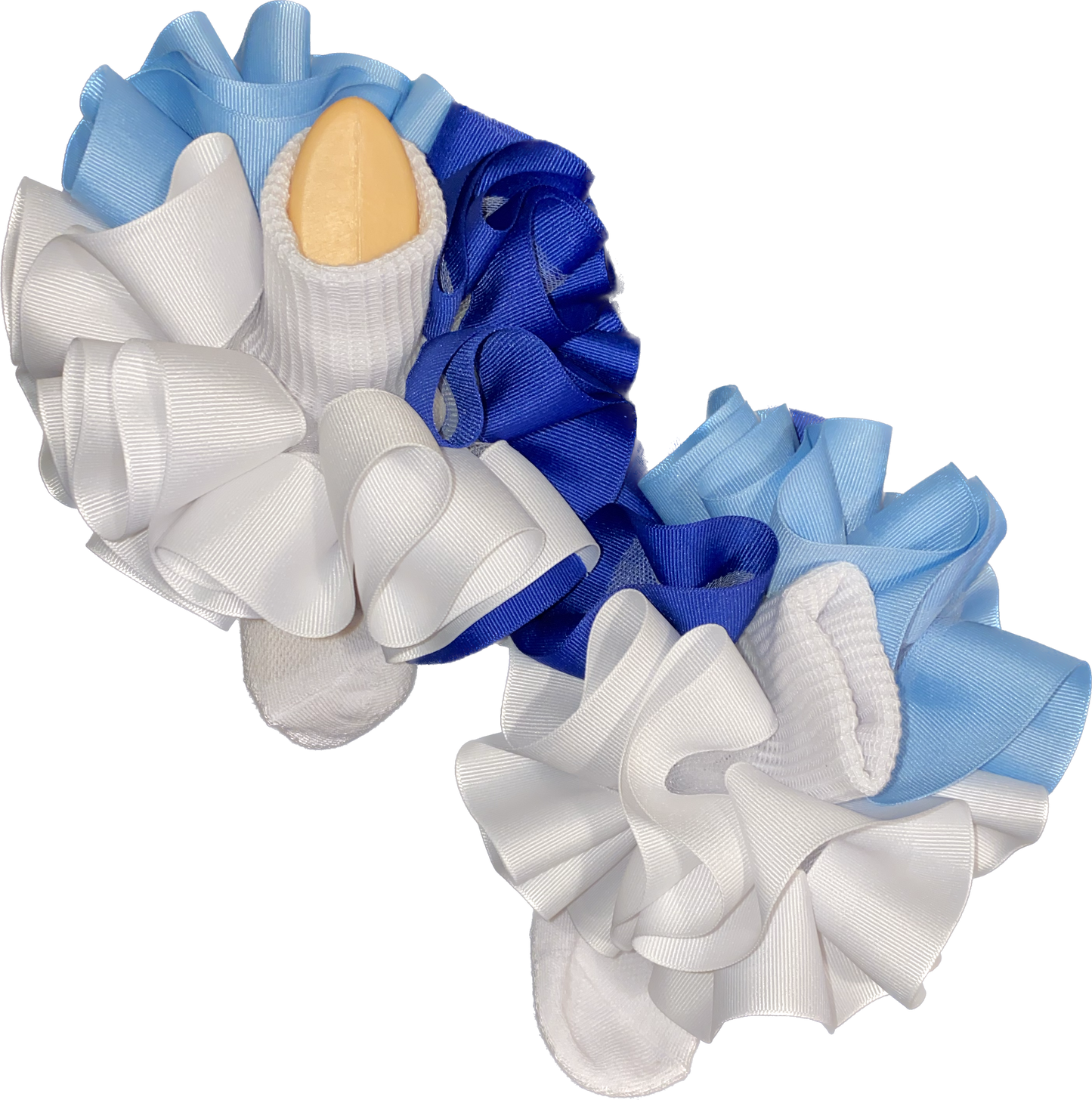 Royal Blue Trio Ruffle Socks