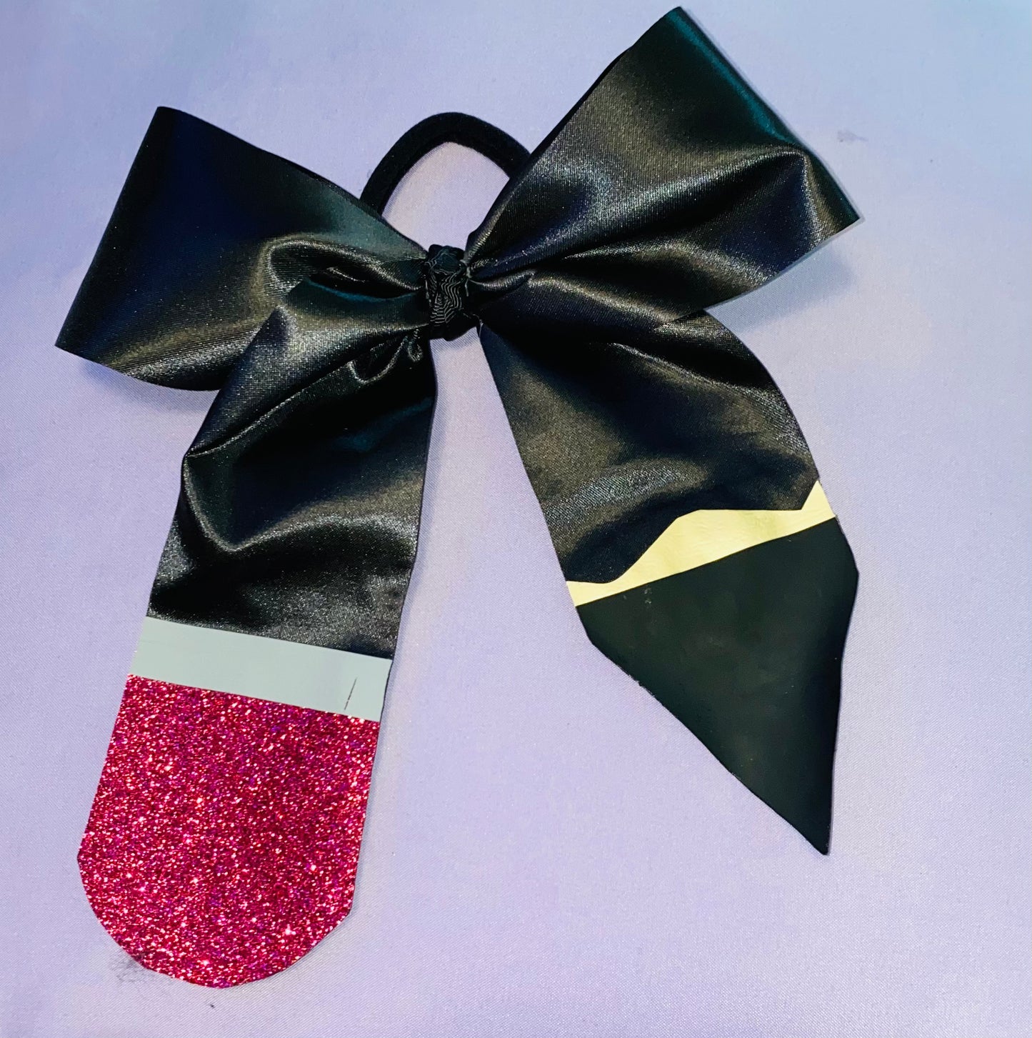 Black Pencil Cheer Bow