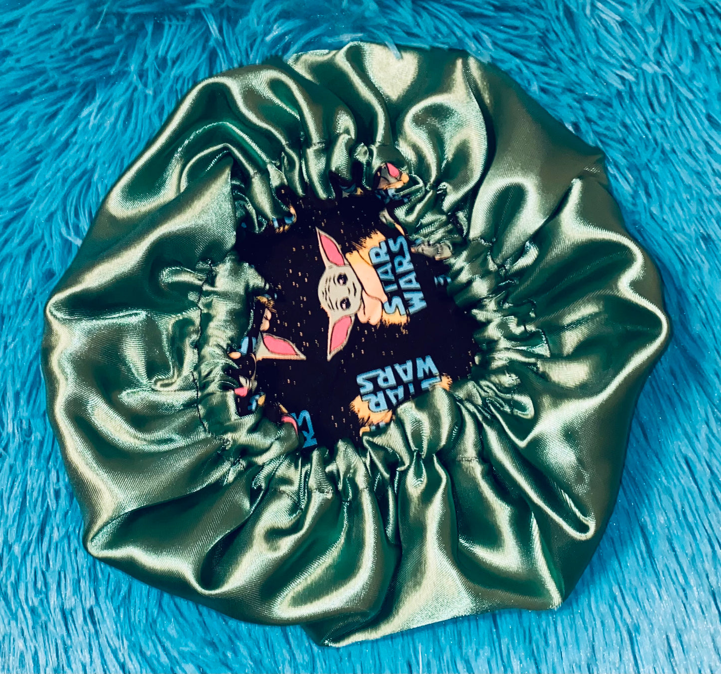 Alien Reversible Satin Bonnet