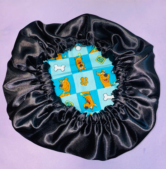 Scooby- Doo Inspired Reversible Satin Bonnet