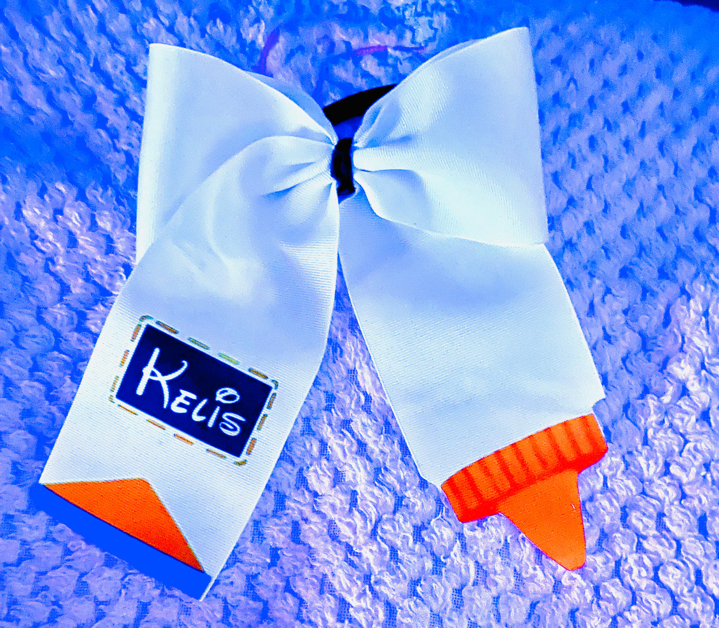 School Glue Inspired Cheer Bow