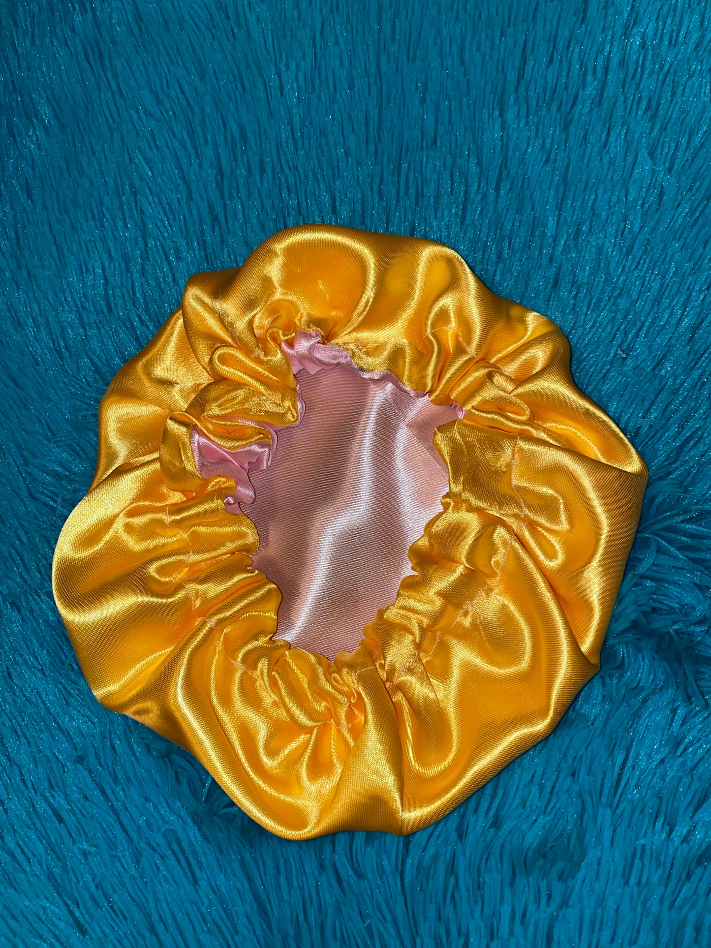 Pink Lemonade Reversible Satin Bonnet