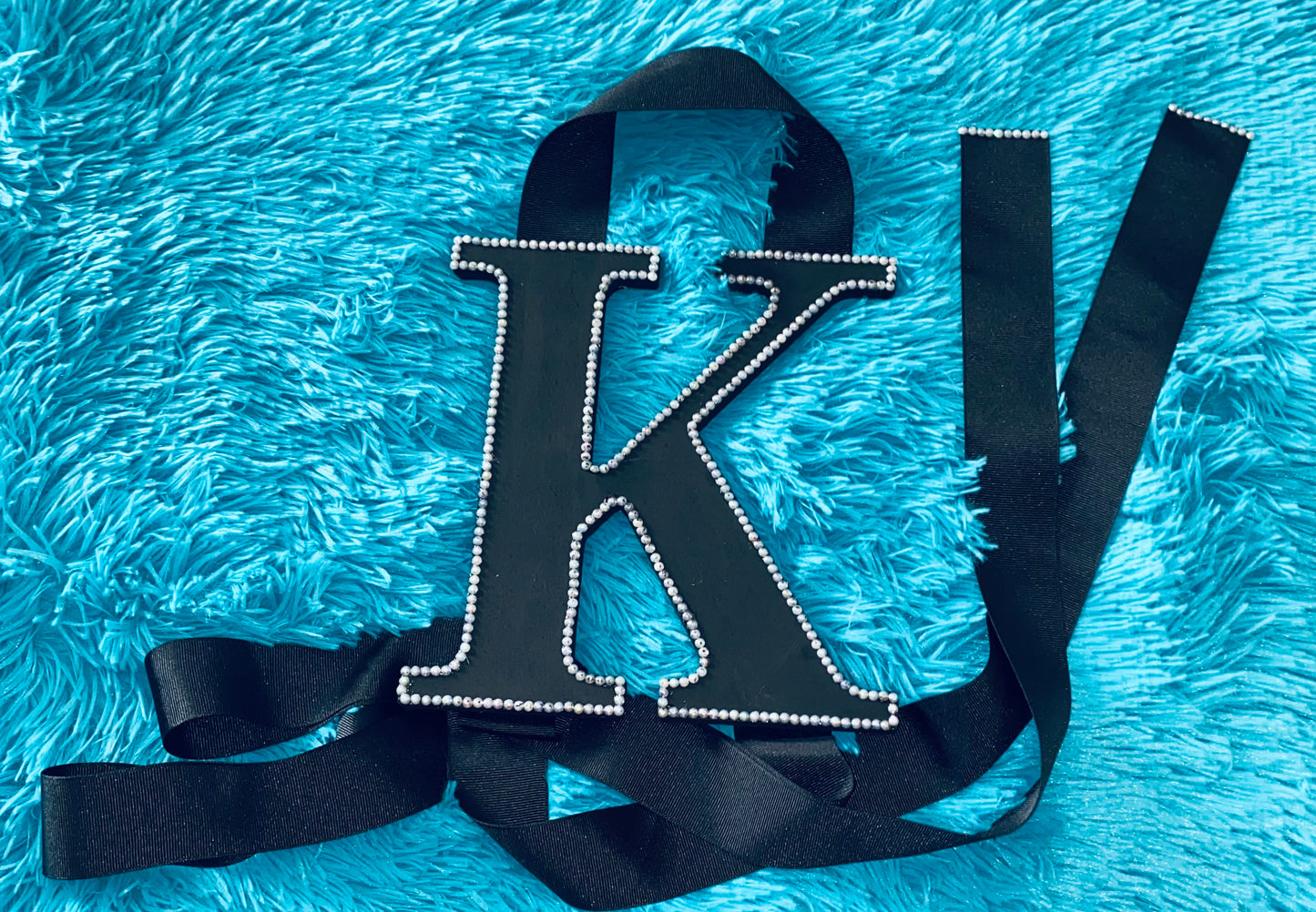 Blinged Alphabet Bow Holder